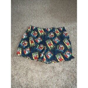 Vintage Addiction Santa Reindeer Sleigh Christmas Boxer Shorts Mens M Cotton